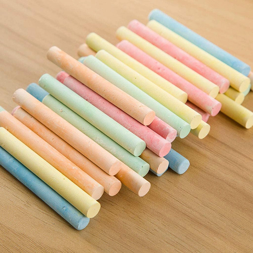 Dust Free Chalk Colorful Drawing Chalk for Blackboard Office School Stationary