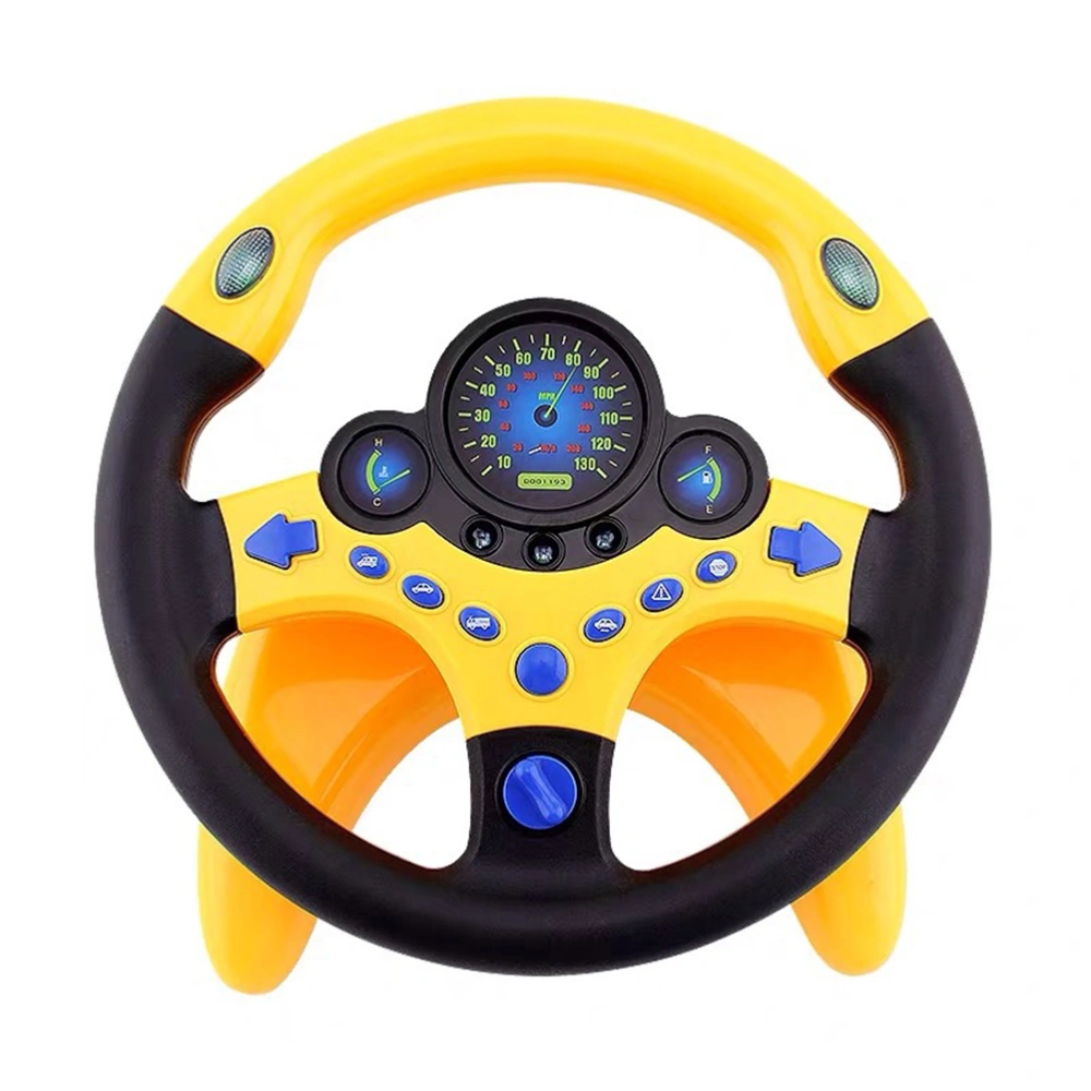 Simulated Steering Wheel Toy Kids Educational Sounding Toy Copilot Simulation Steering Wheel Toy Children Gift