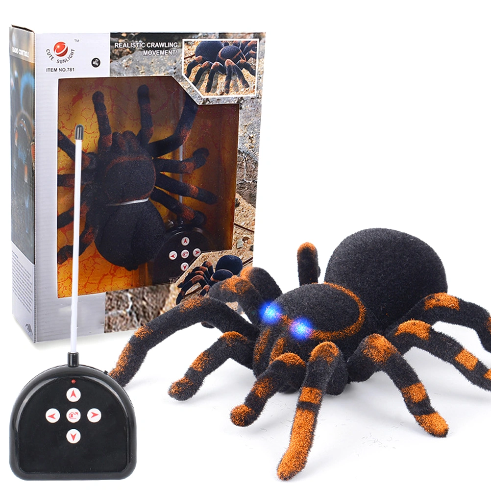 Remote Control Spider Toy Realistic Spider Figures Funny Prank Joke Scare Gag Gifts for Halloween Christmas Party Ddecor