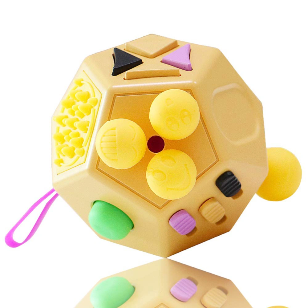 12 Sided Toy Stress and Anxiety Relief Depression Anti Cube for Children and Adults