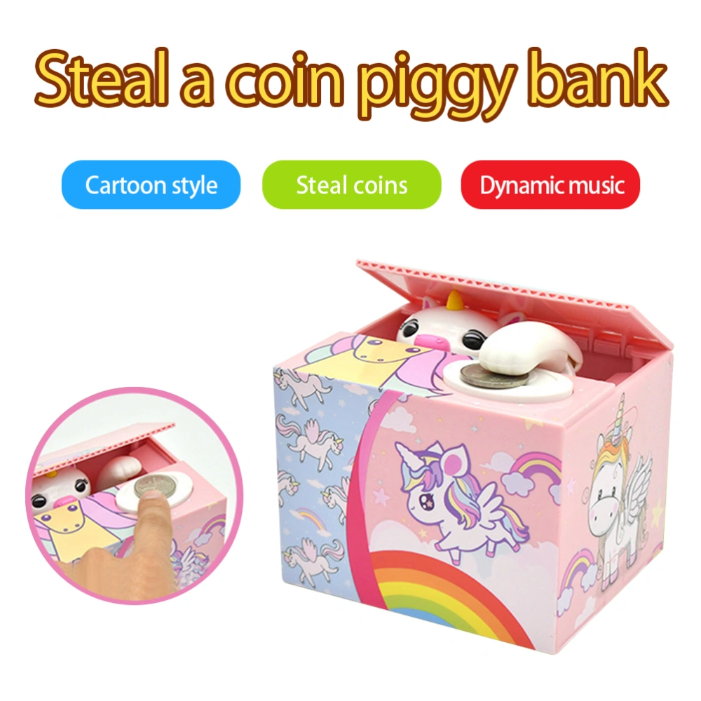 Christmas Stealing Coin Money Box Toy Santa Claus Piggy Bank Collecting Saving Money Bank