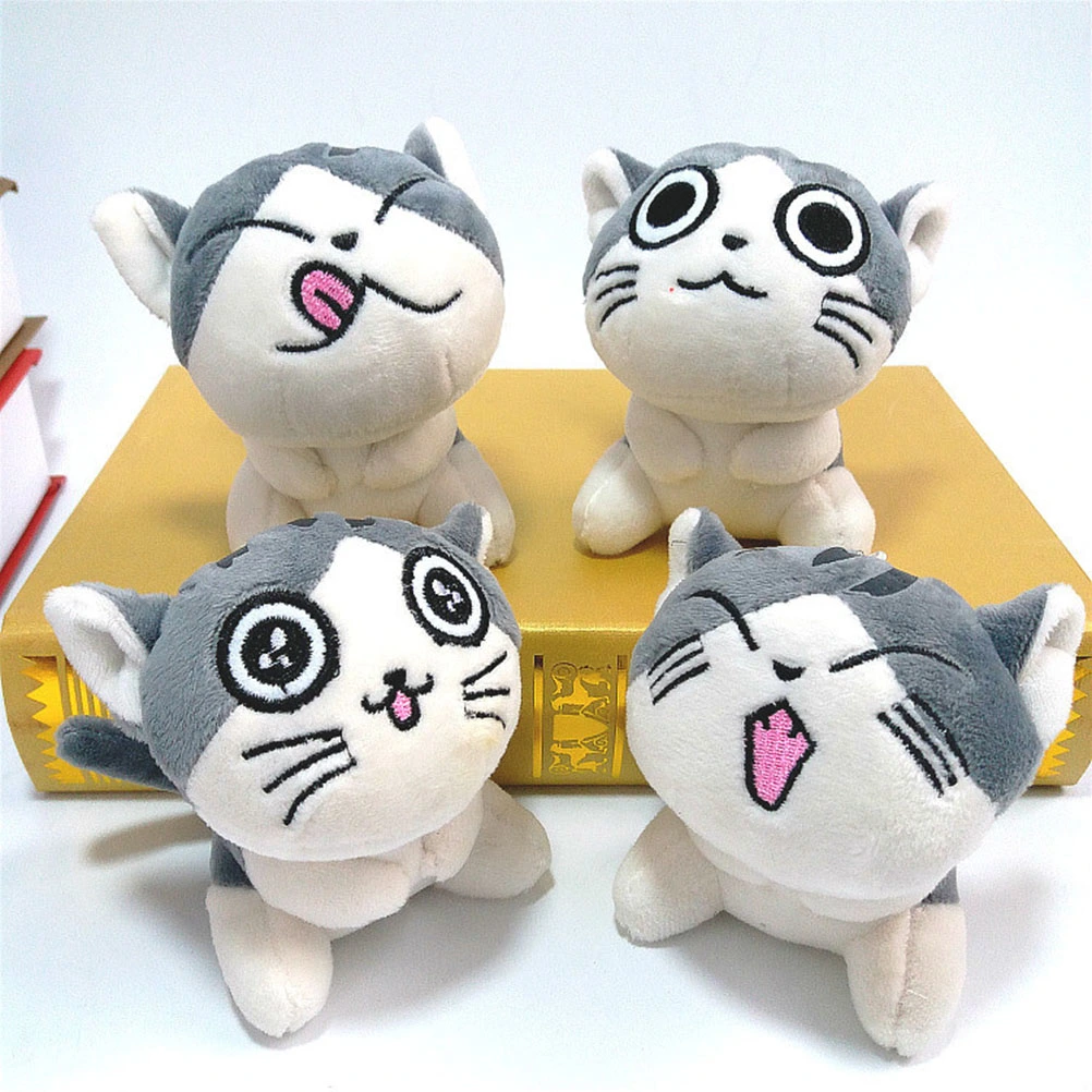Random Delivery Cartoon Cute Cat Plush Stuffed Doll Cat Toys 10CM Birthday Gift Children Toys