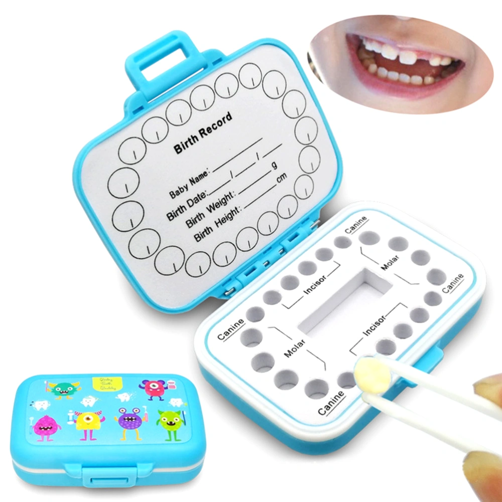 Baby Teeth Keepsake Box PP Tooth Fairy Boxes Kids Tooth Storage Holder Organizer Cute Children Tooth Fetal Hair Container