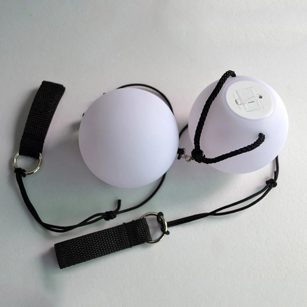 2 pcs Poi Balls LED Ball Balls 9 Mode 7 Color Light Poi Ball