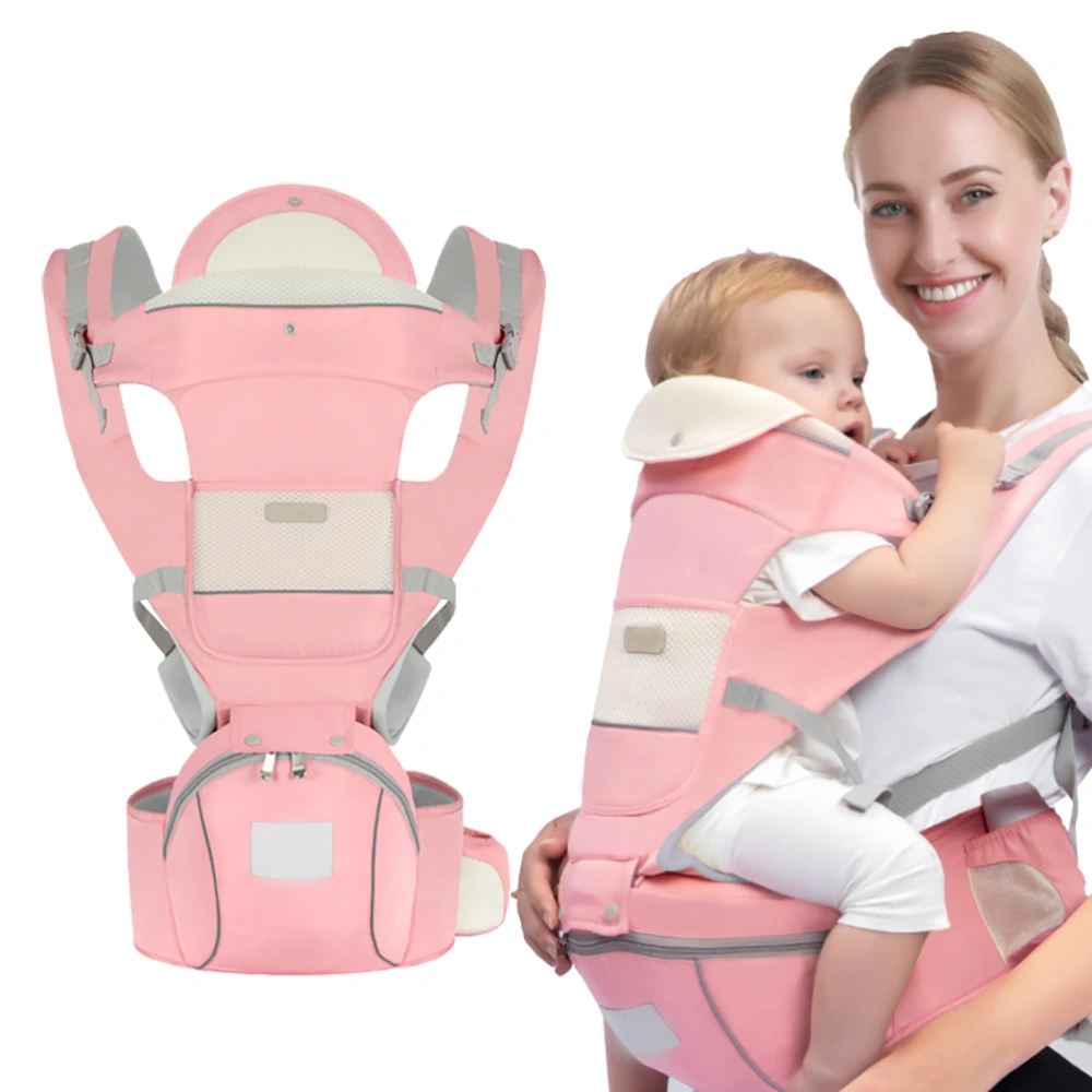 Multifunctional Baby Carrier with Hip Seat Removable 6 in 1 Adjustable Baby Carriers Reflective Design