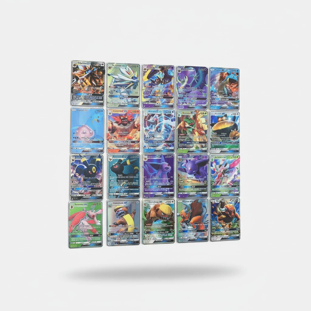 100Pcs Card Set Cartoon Game Card Children TCG Style Card