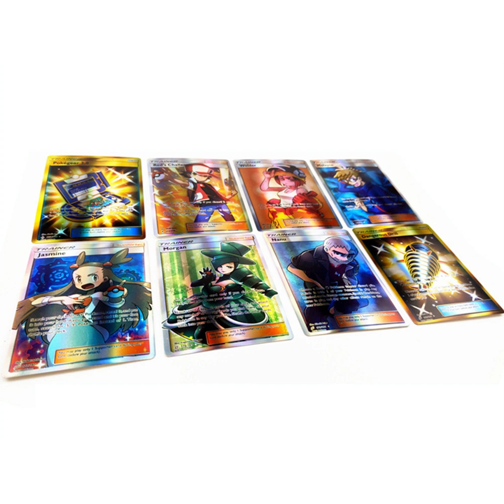 120PCS Shiny Trading Cards Kids Game Cards Education Toy