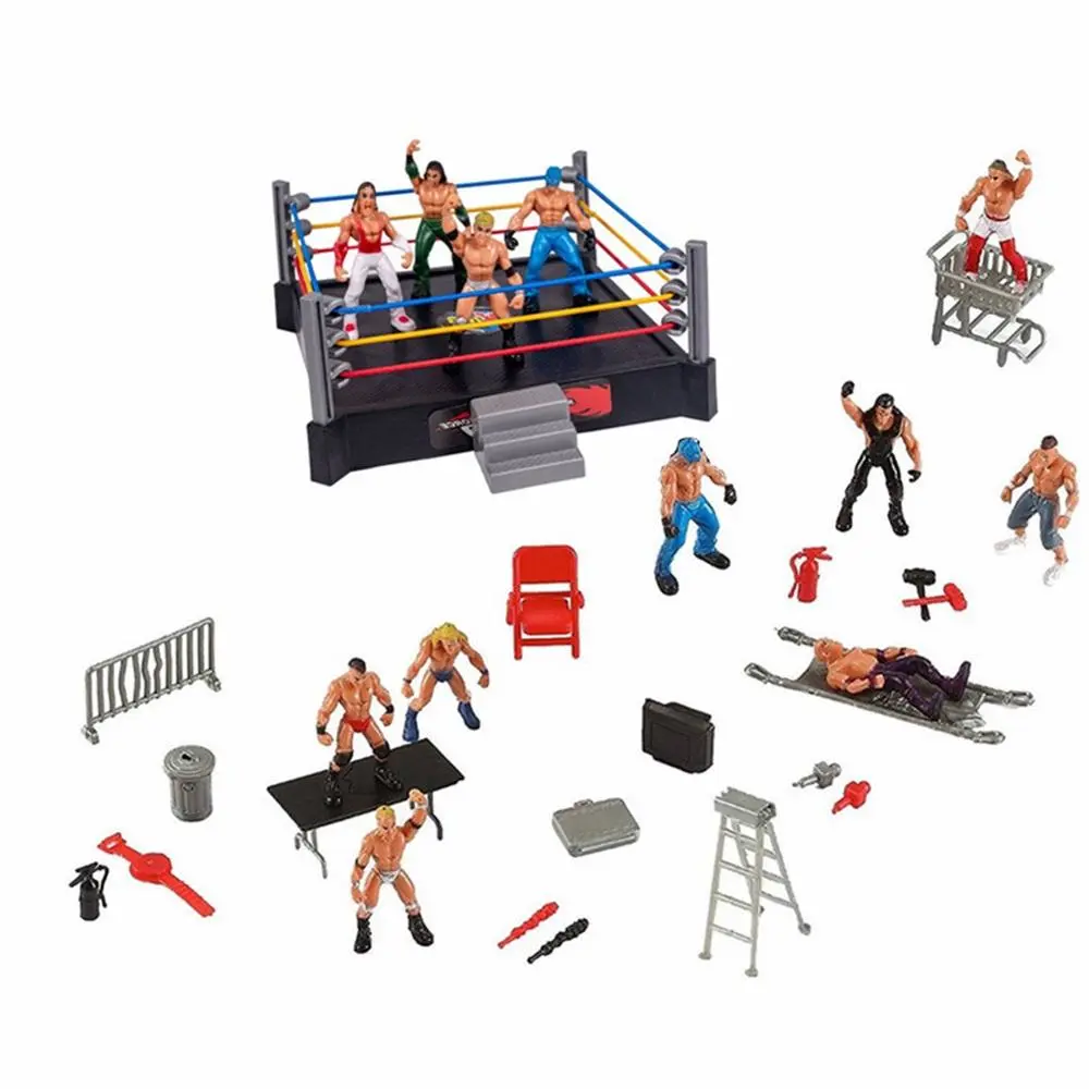 Fighting Toys Wrestling Toys Wrestler Warrior Toys Funny Wrestling Ring Set Kids Toys