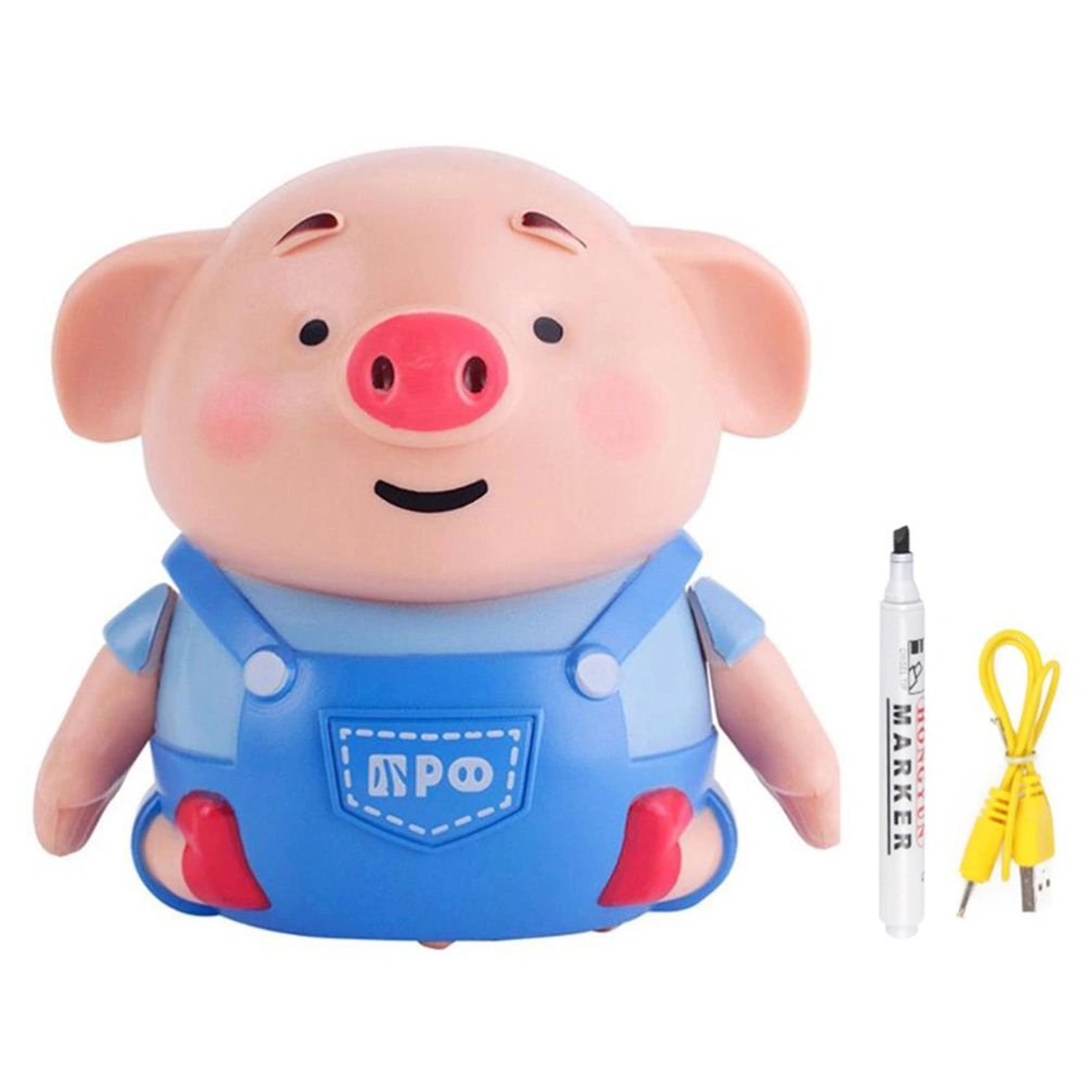 Inductive Cute Pig Car Toys Auto Induction Pig Follow Drawn Line Animal Toy for Kids Gift