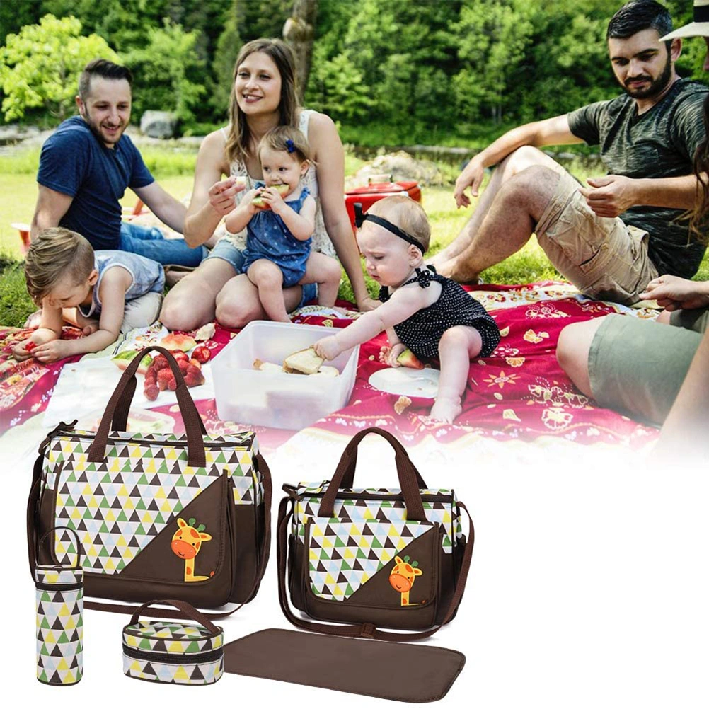 5Pcs Mummy Bag for Baby Feeding Bottle Food Diaper Bag Large Capacity Maternity Bag Baby Bag