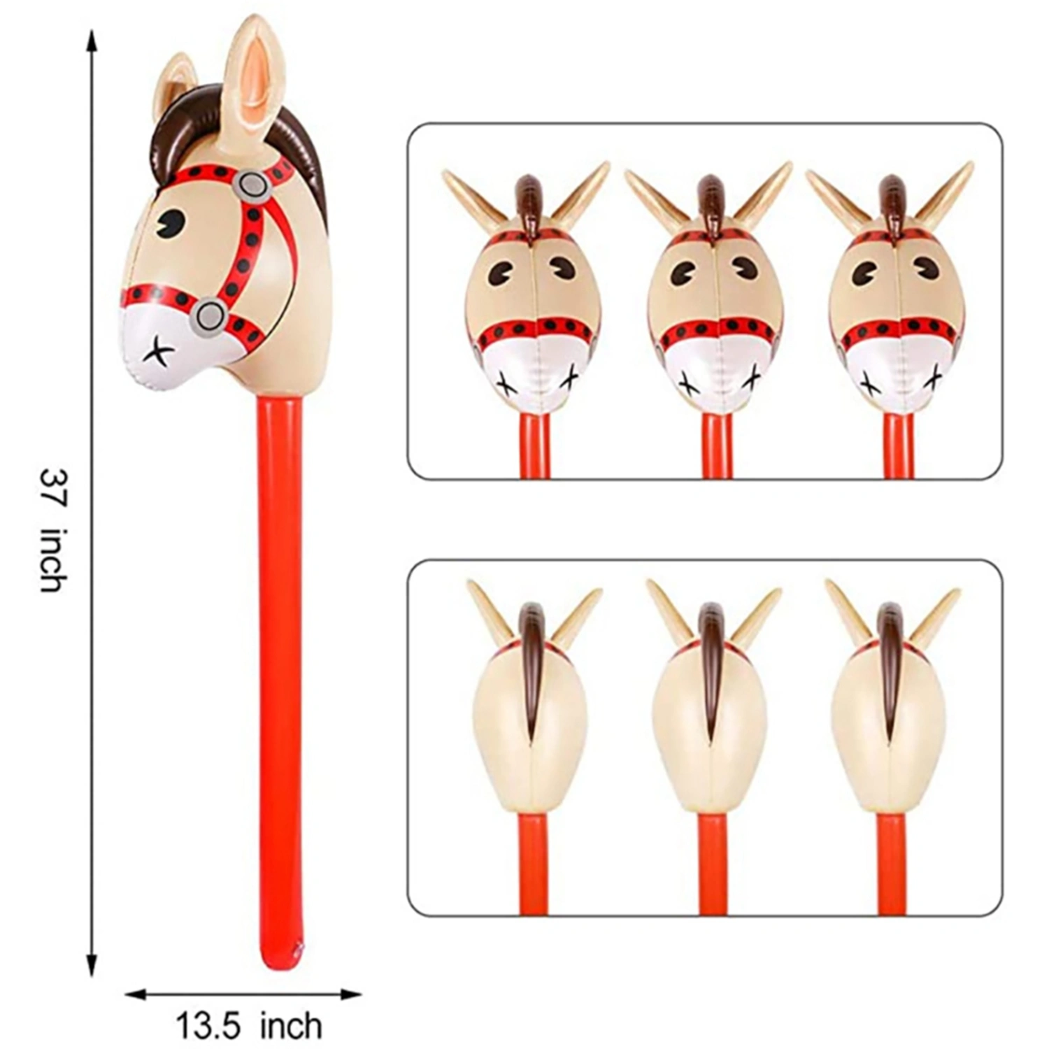 Inflatable Horse Stick Children s Inflatable Pony Stick Theme Party Decoration