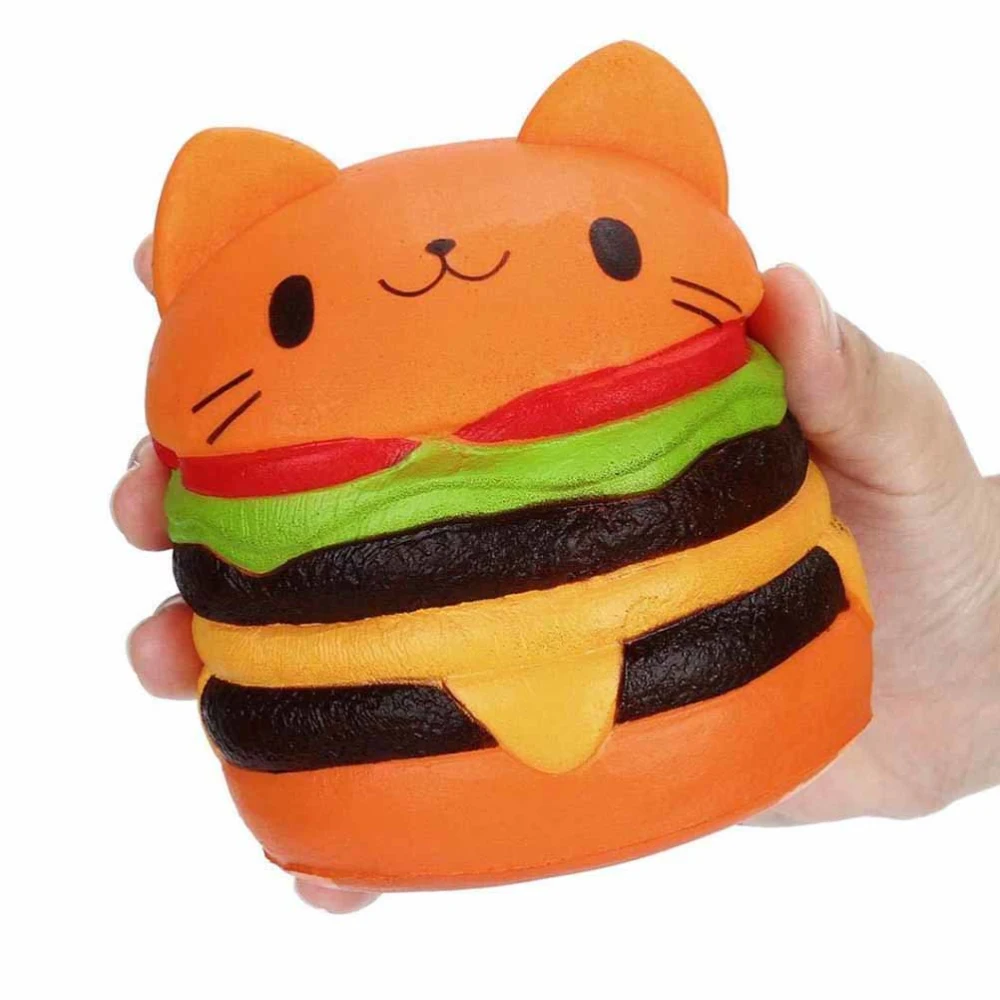 Adorable Slow Rising Toys Jumbo Kitten Slow Rising Simulation Kid Toy Stress Relief Toy for Kids Adults