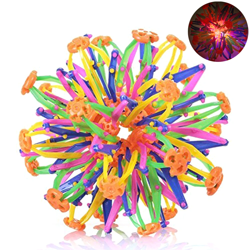 Kids Throwing Ball Flowering Shrinking Ball Mini Sphere Toy Rings Stretch Expanding Ball Toys for Children Adults