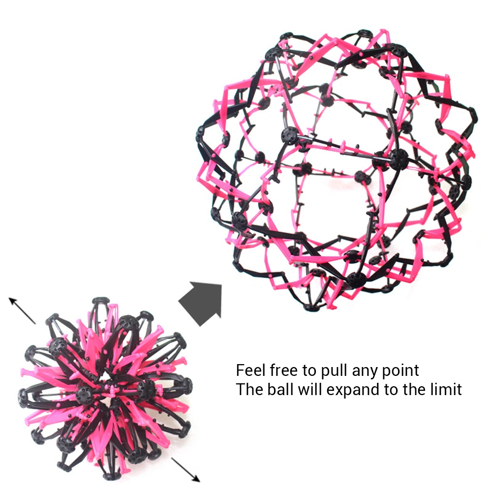 Kids Throwing Ball Flowering Shrinking Ball Mini Sphere Toy Rings Stretch Expanding Ball Toys for Children Adults