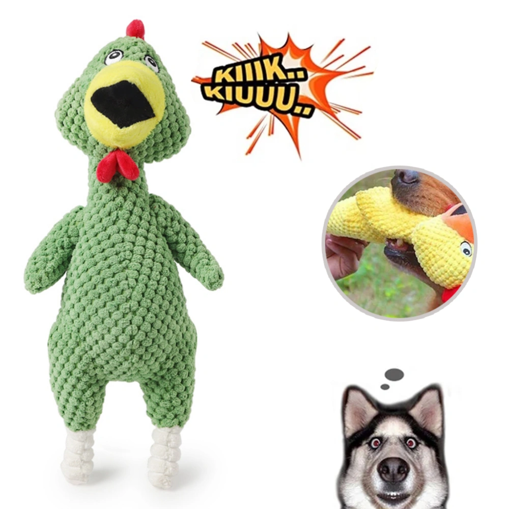 Colorful Pineapple Scream Chicken Stuffed Animal Toy Funny Plush Scream Chicken Decompression Toy