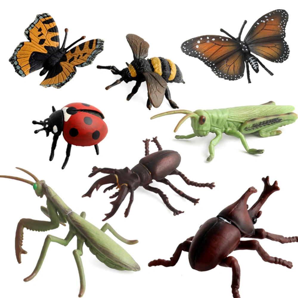 8PCS Simulation Insect Model Children s Early Education Insect Cognitive Toys