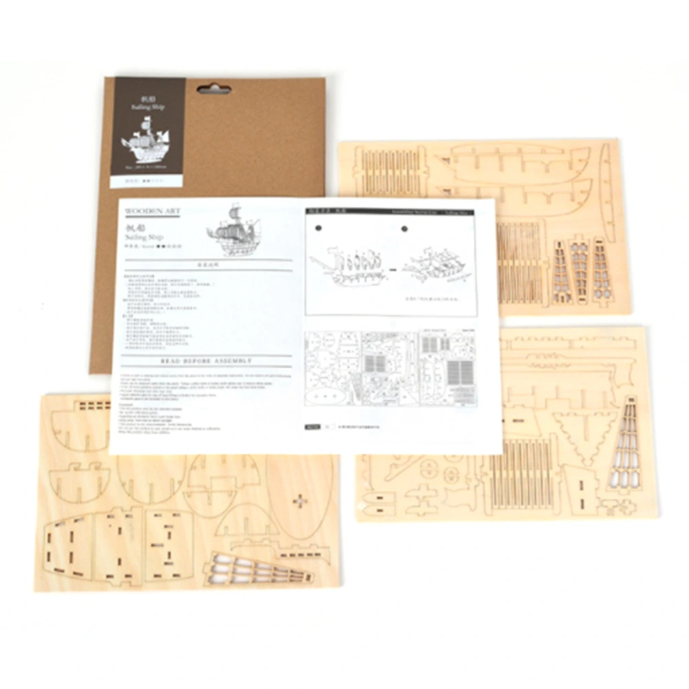 3D Wooden Puzzle Toy Assembly Model DIY Animal Cat Toys Wood Craft Kits Desk Decoration