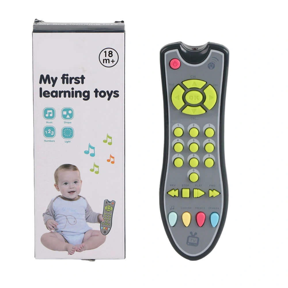 Kids Music TV Remote Control Toy Lights Sounds Early Educational Toys Gifts