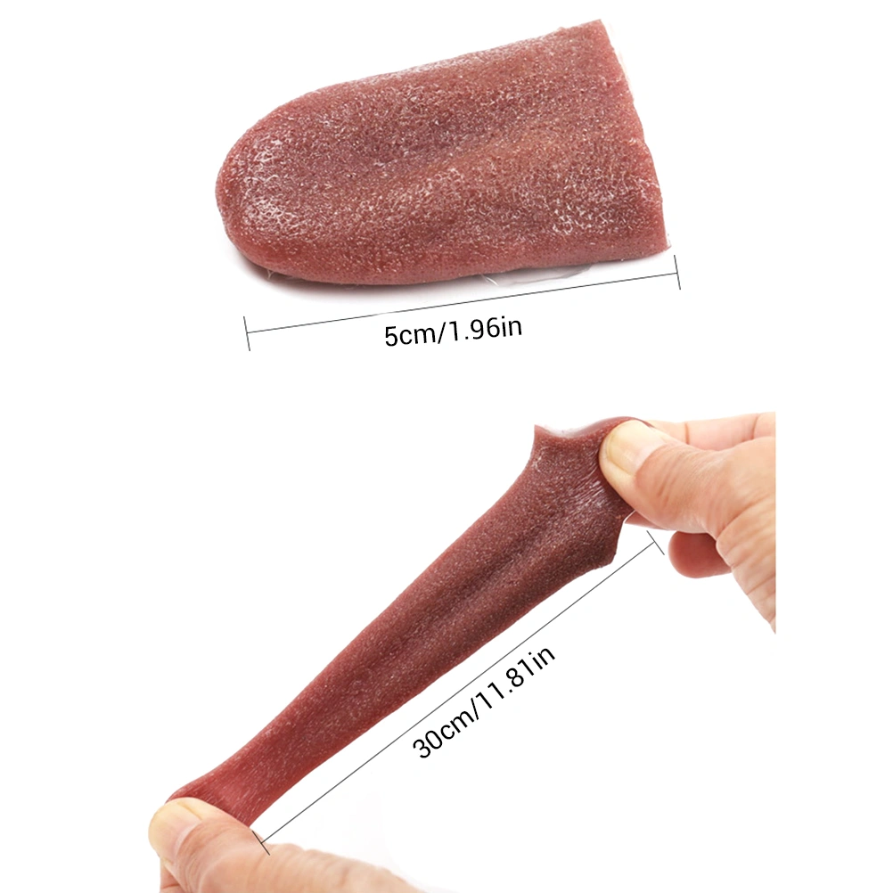 3PCS Simulated Tongues Realistic Fake Tongue Horrific Magical Tricks Props