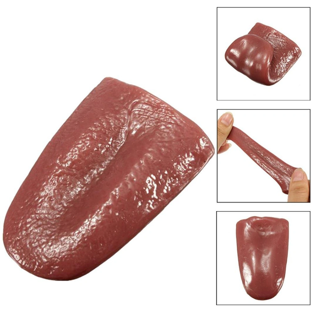 3PCS Simulated Tongues Realistic Fake Tongue Horrific Magical Tricks Props