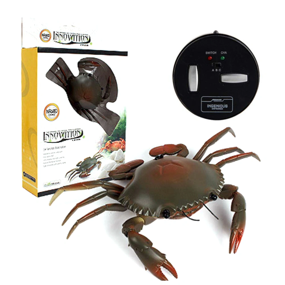 Electric Crab Toy with Remote Control Simulate Crab Shape RC Toy with Light