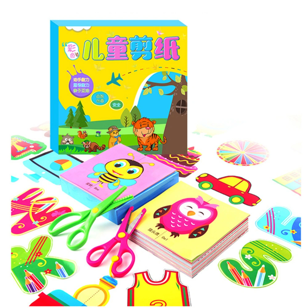 Cute Cartoon Folding Paper Cut Early Educational Toys Kids Children Kindergarten DIY Manual Art Toy