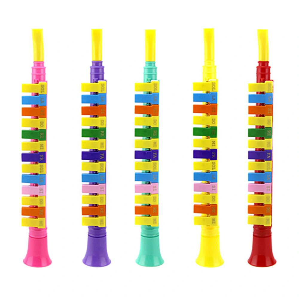 Random Color Kids Baby Plastic 13 Key Tone Organ Blow Pipe Children Early Education Puzzle Toys Music Instruments Toys