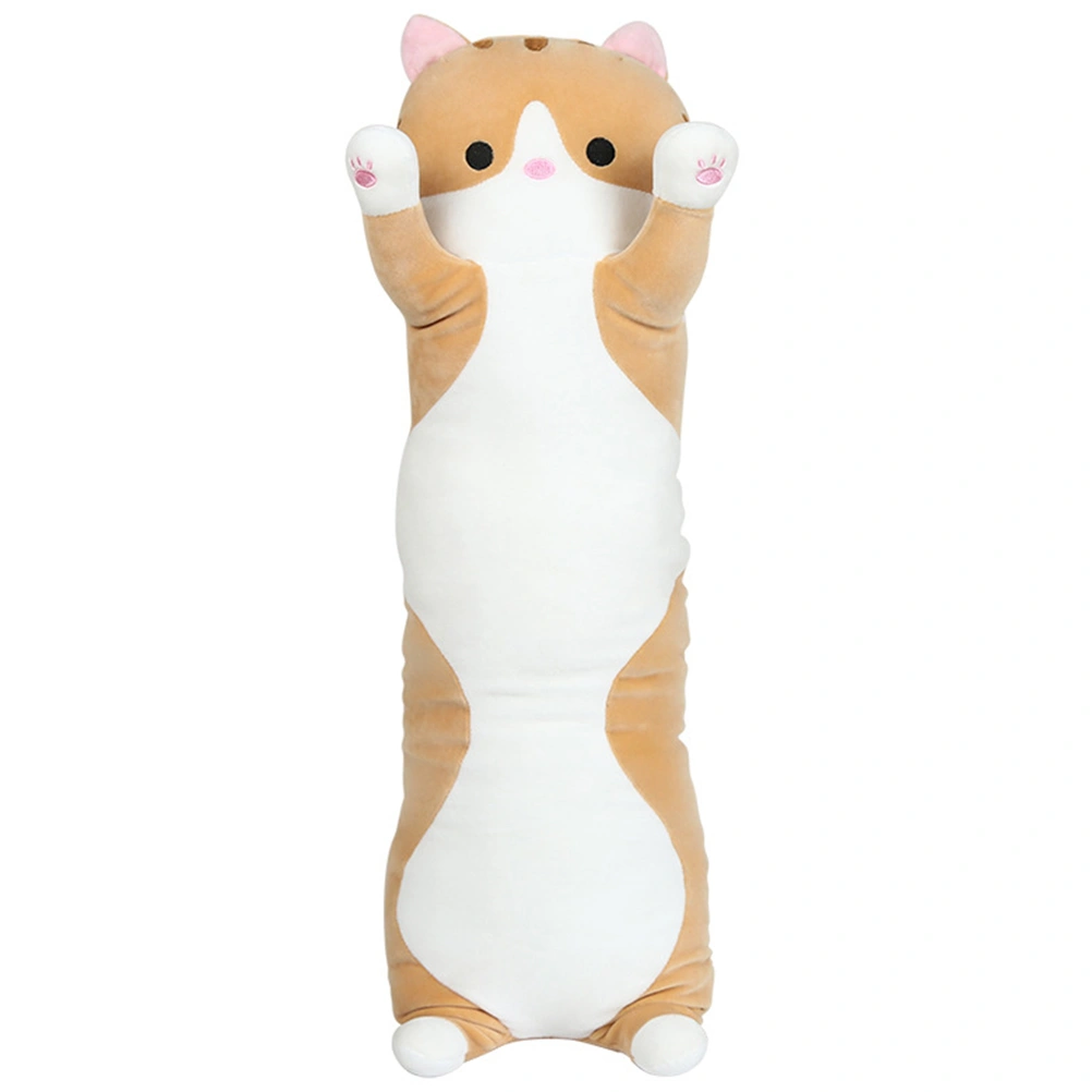 Cute Stuffed Cat Sleeping Doll Stuffed Cushion Stress Reliever Toy Stuffed Pillow Doll Toy Gift for Children Girlfriend
