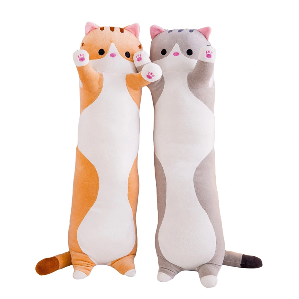 Cute Stuffed Cat Sleeping Doll Stuffed Cushion Stress Reliever Toy Stuffed Pillow Doll Toy Gift for Children Girlfriend