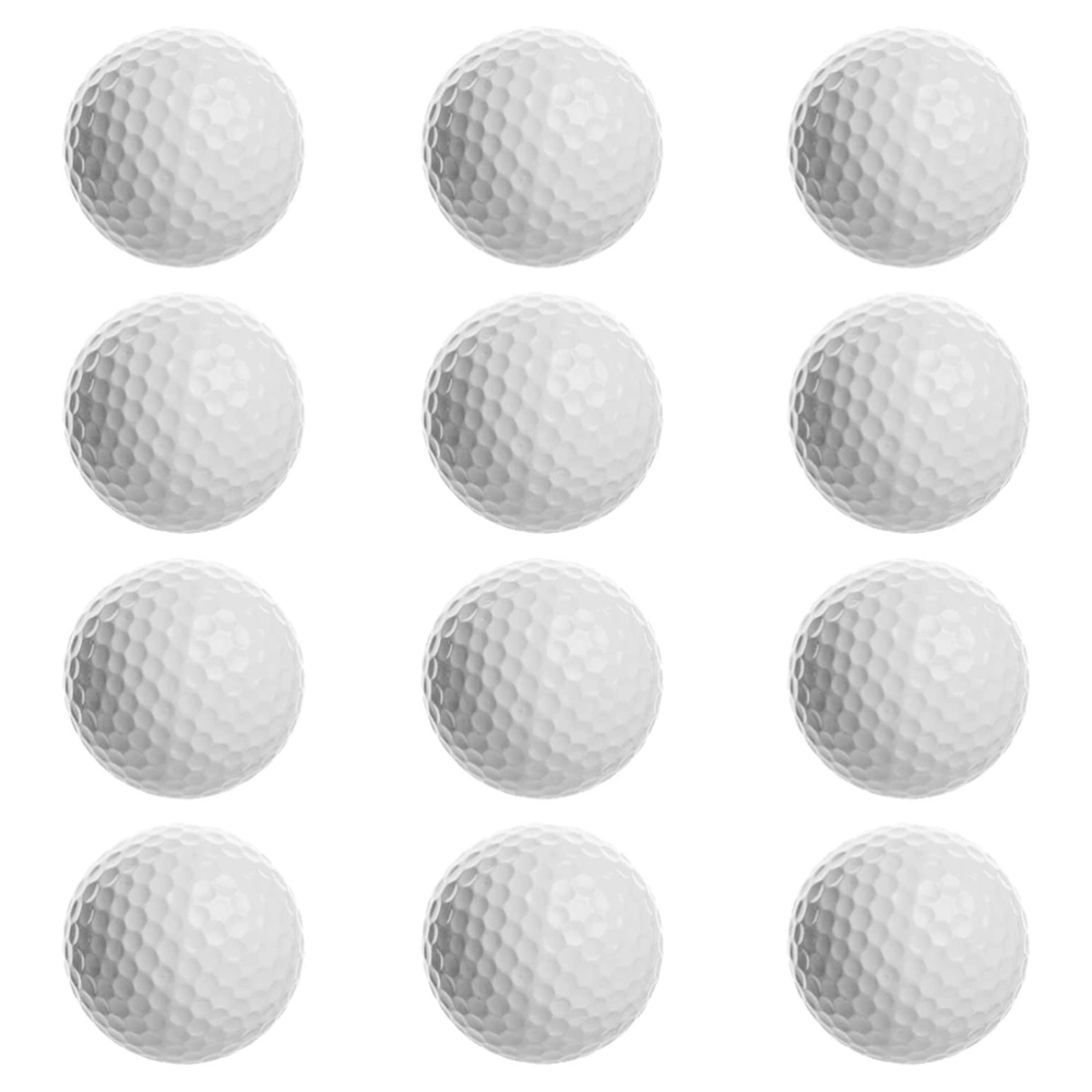 12 pcs Practice Balls White Balls for Swing Practice Driving Range Home Use