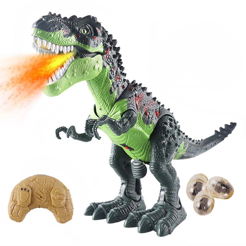 RC Dinosaur Animal Toy with Remote Control Sounds Electric Walking Animals Toys Laying Eggs Spray Toys