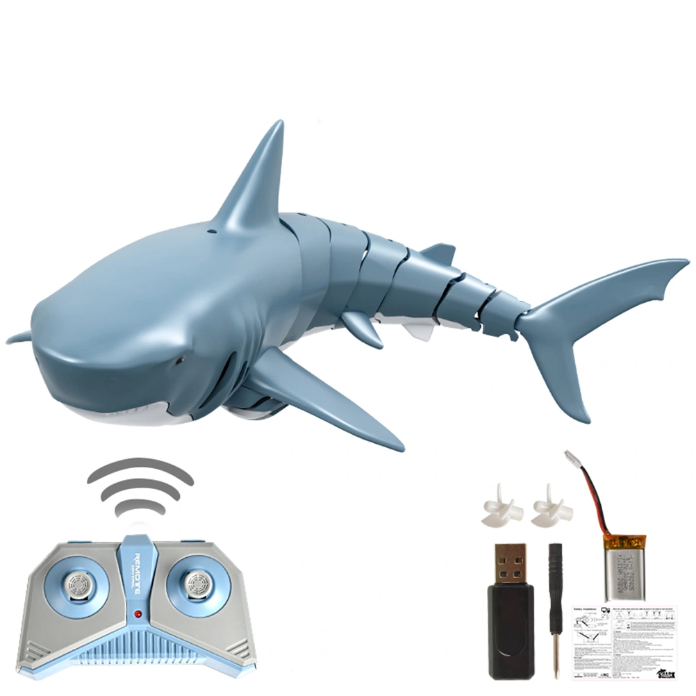 RC Shark Floating RC Boat 2.4G Remote Control Electric Racing Boat Spoof Toy