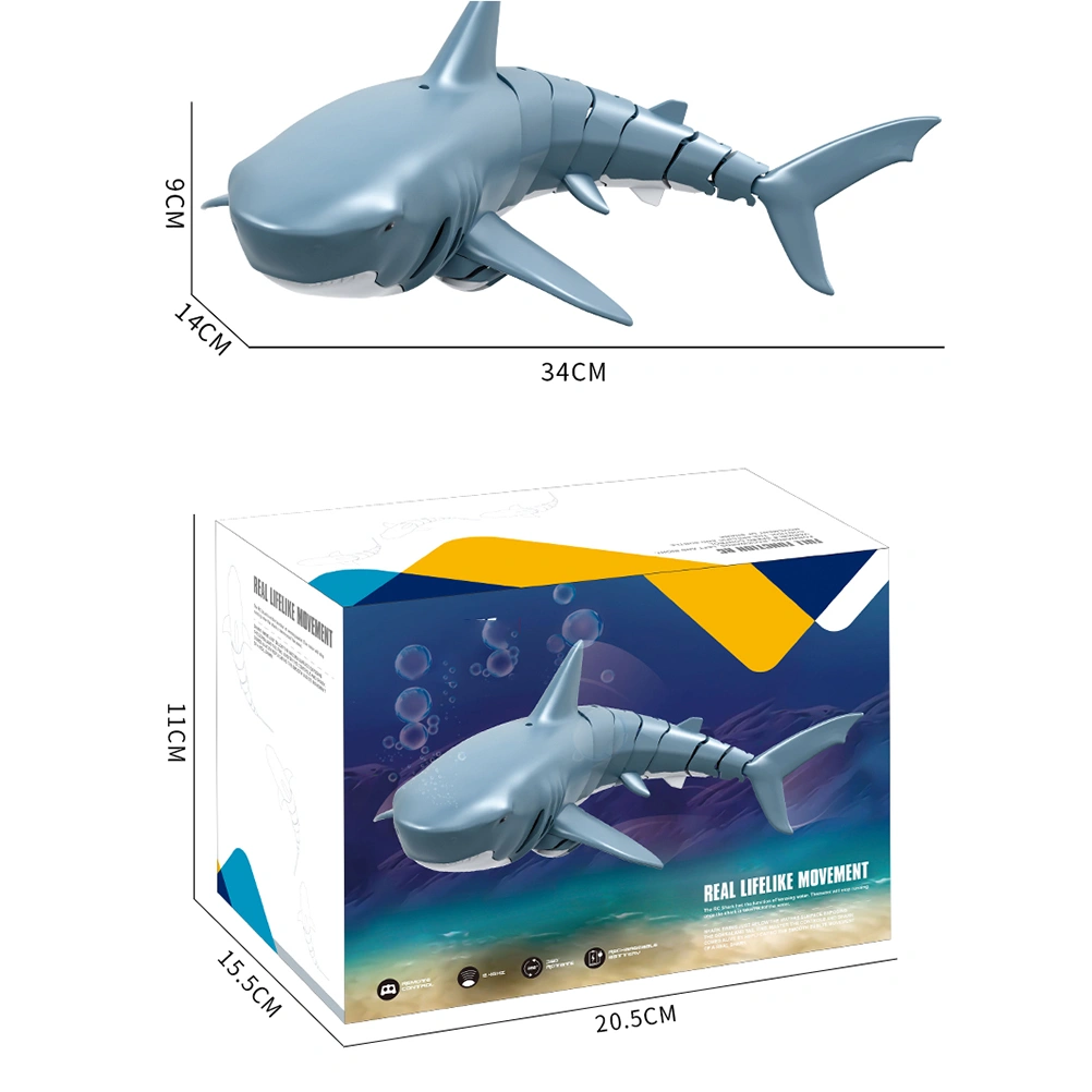RC Shark Floating RC Boat 2.4G Remote Control Electric Racing Boat Spoof Toy