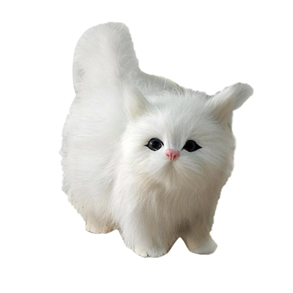 Fluffy Plush Cat Stuffed Animal Toy Christmas Birthday Gift