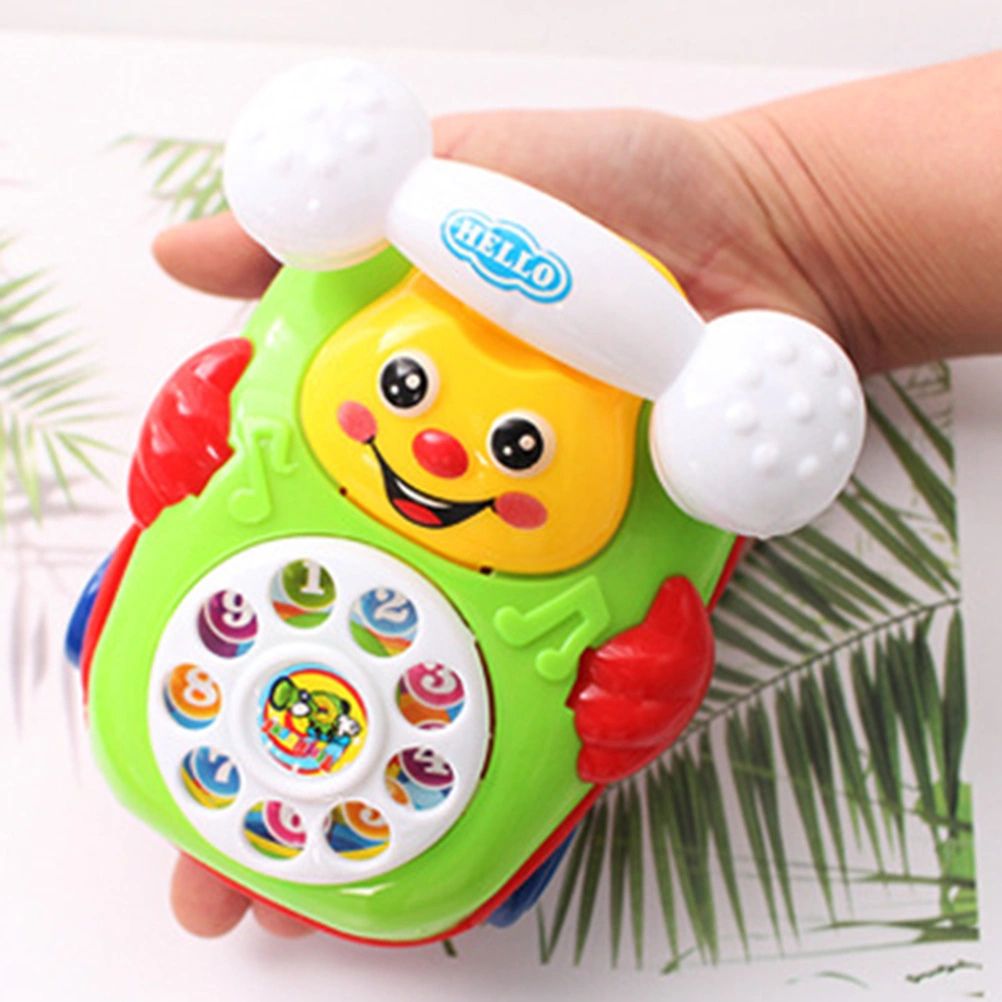 Cartoon Smile Pull Wire Phone Baby Toy Educational Developmental Kids Gift Game