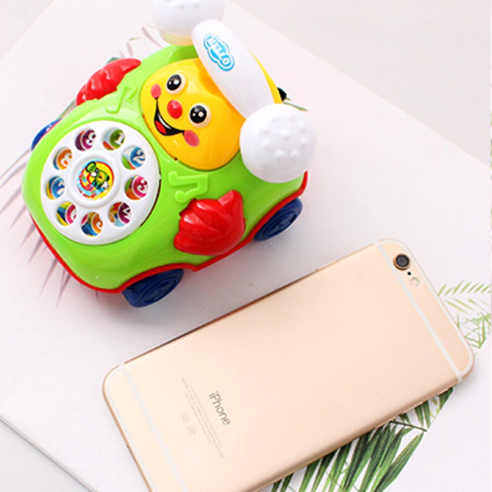 Cartoon Smile Pull Wire Phone Baby Toy Educational Developmental Kids Gift Game