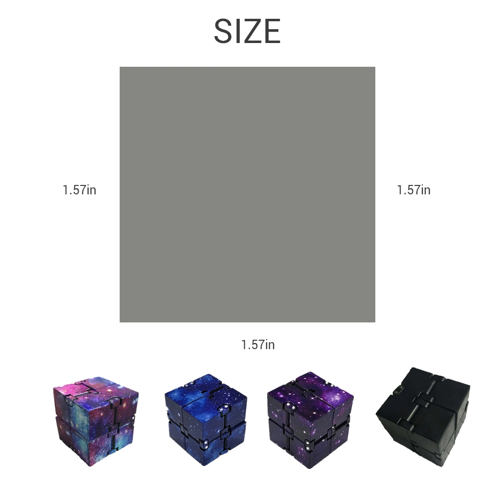 Mini ABS Cube for Stress Relief Fidget Anti Anxiety Stress for Kids Adult EDC Toy