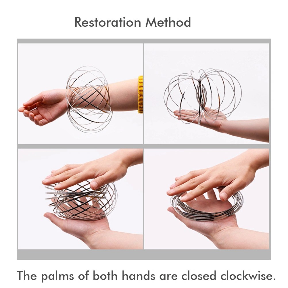 Stainless Steel Arm Ring Toy Decompression Bracelet Toy Multifunction Bracelet Fluid Toy
