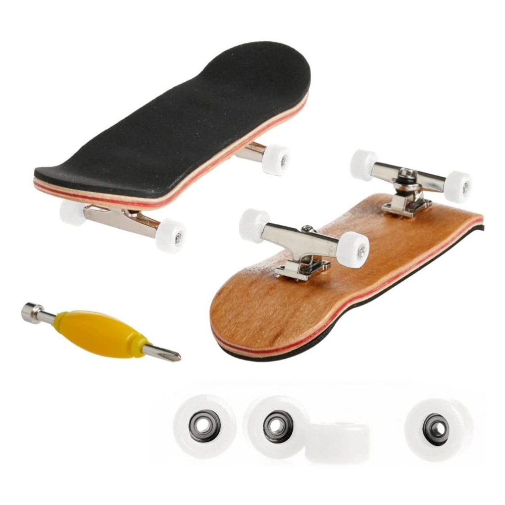 Mini Fingerboard Professional Fingers Skateboard Maple Wood DIY Assembly Skate Boarding Toy Christmas Gift For Children