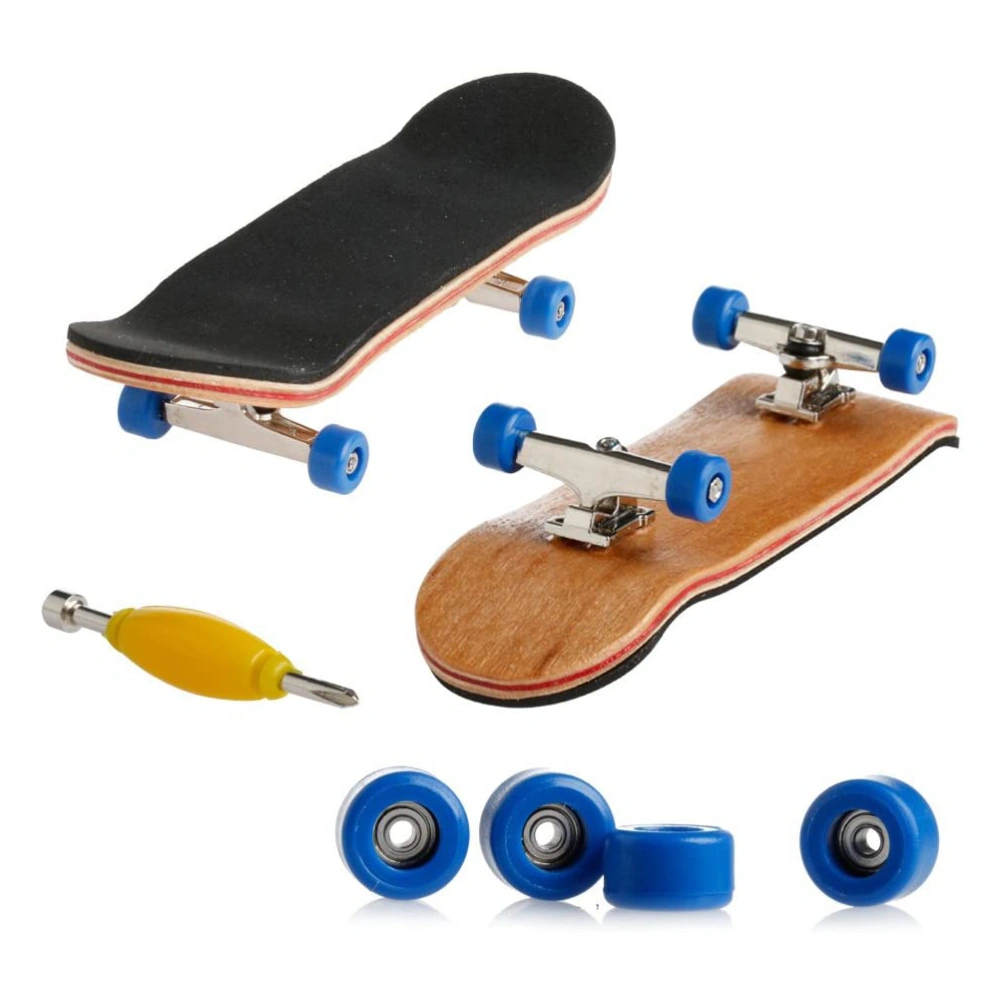 Mini Fingerboard Professional Fingers Skateboard Maple Wood DIY Assembly Skate Boarding Toy Christmas Gift For Children