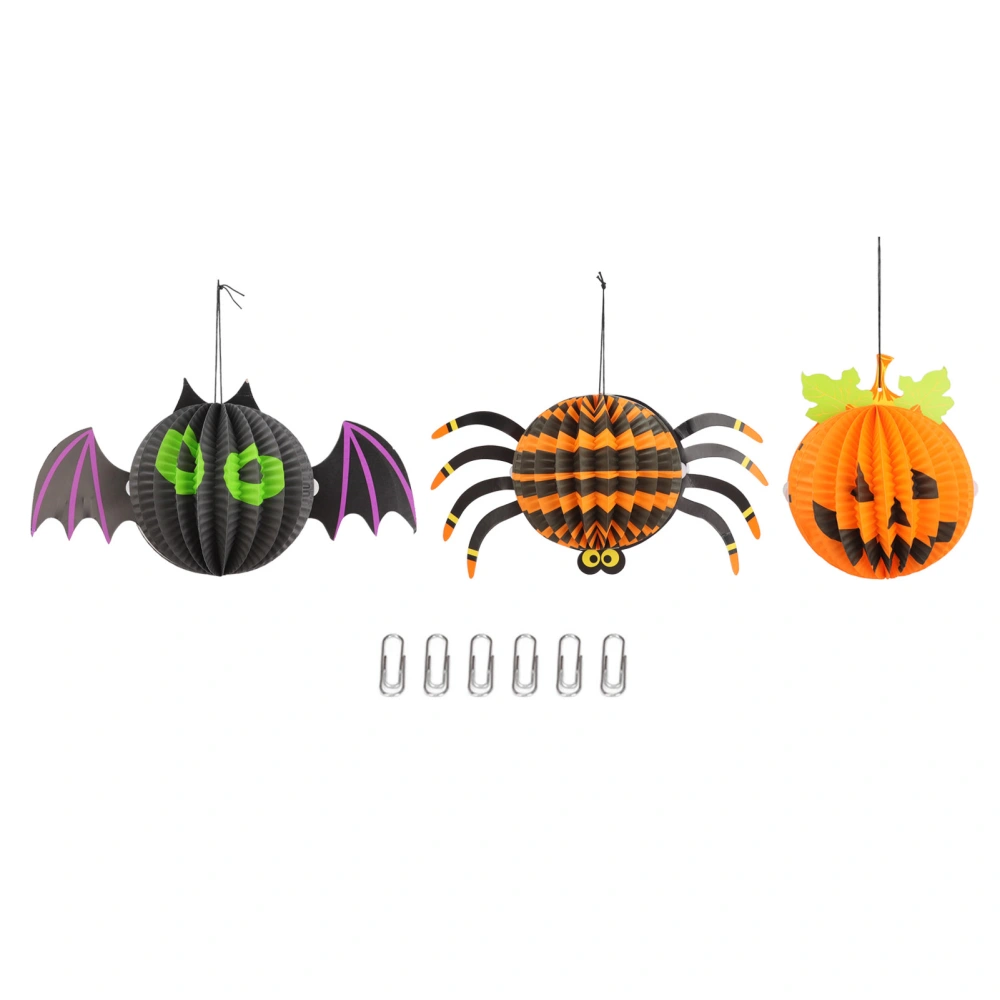 Halloween Spider Lantern Three Dimensional Pumpkin Bat Spider Various Patterns Halloween Decoration for Indoor Outdoor