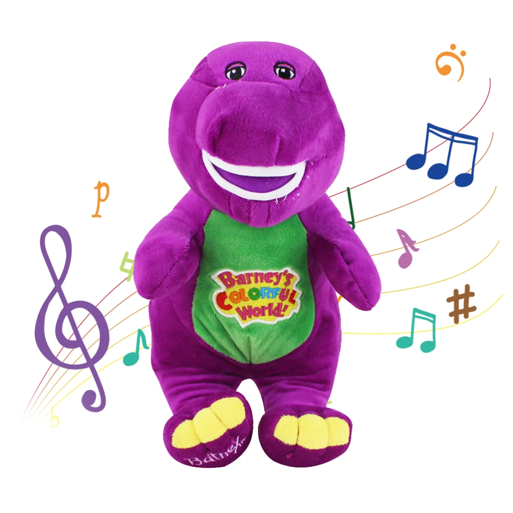 Singing Dinosaur Plush Toy Children Dinosaur Plush Puppet Toy Dinosaur Singing I Love You Plush Doll Toy Gift for Kids