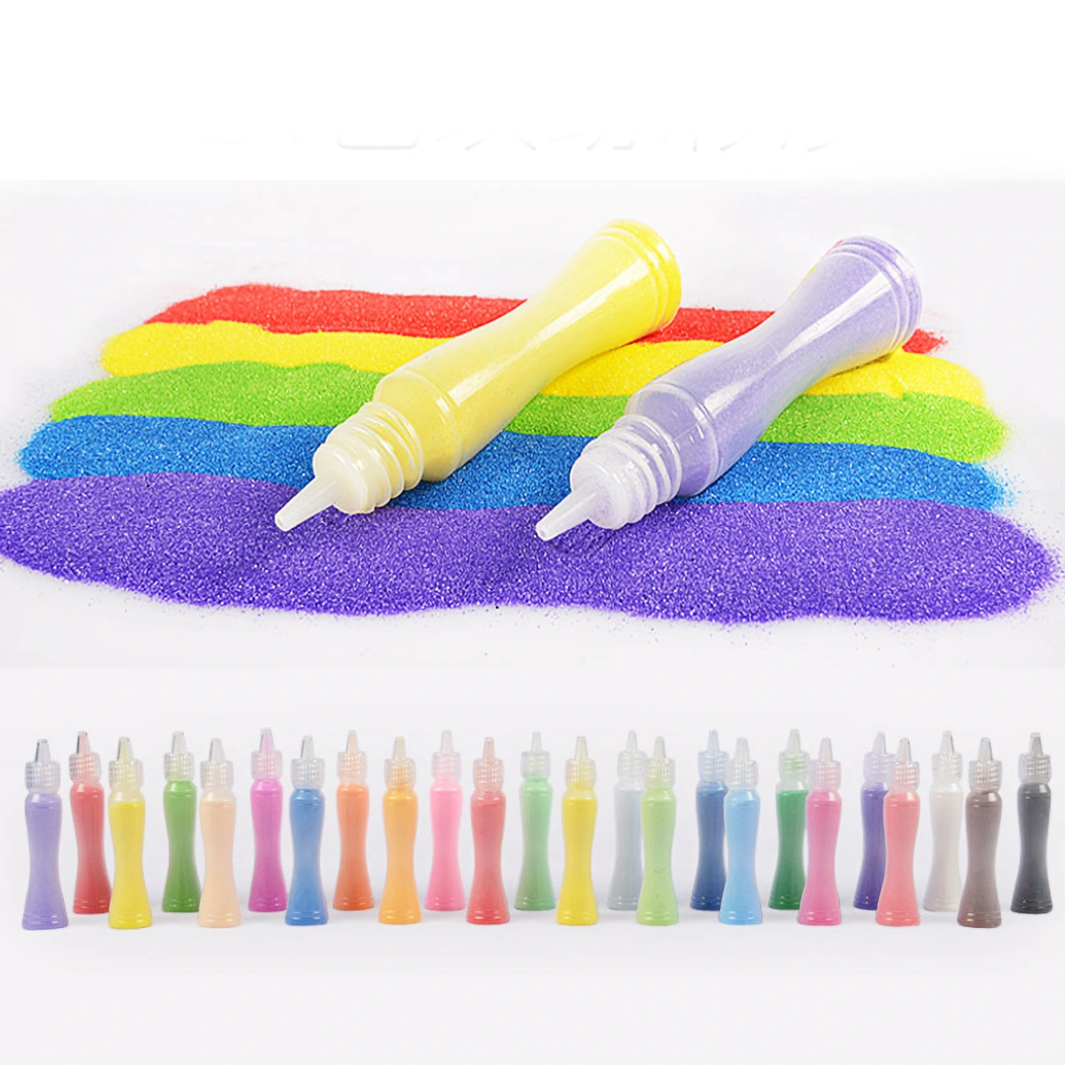 Sand Drawing Paper Set Children DIY Art Color Painting Creative Drawing Early Education Toys 12 Colors 24 Sheets