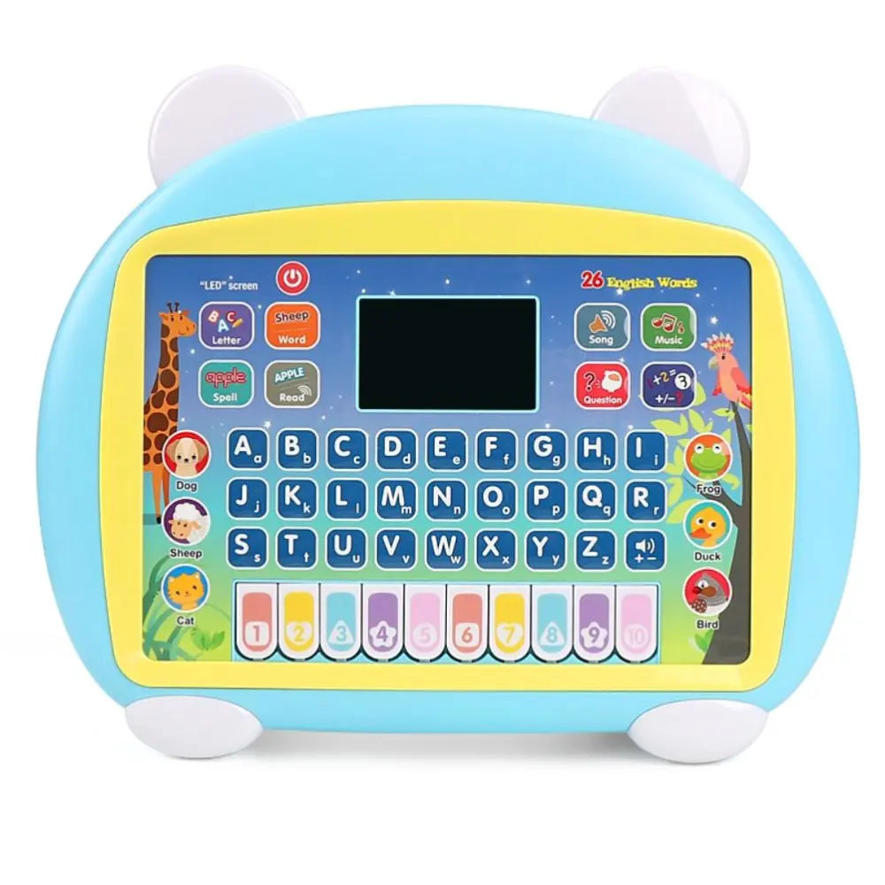 Kids Tablet English Learning Pad with LED Screen 8 Modes Early Development Interactive Electronic Toy for Boys and Girls