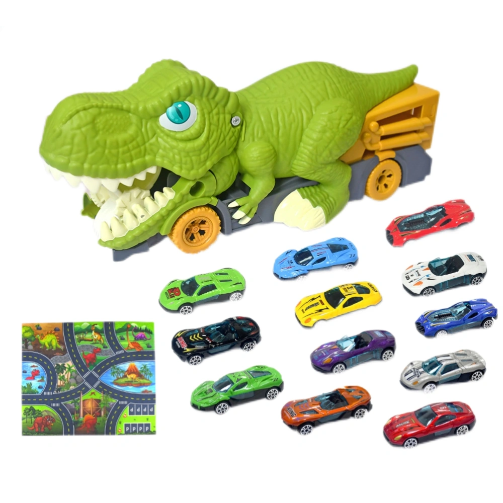 Dinosaur Truck Toys for Kids Large Dinosaur Truck Dinosaur Transport Truck Playset Pull Back Car Birthday Gifts for Boys Girls