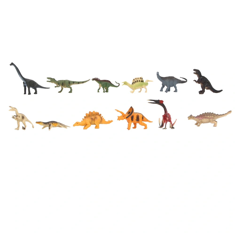 12Pcs Mini Dinosaur Figures Simulation Static Children Toy Ornaments for Kids Children