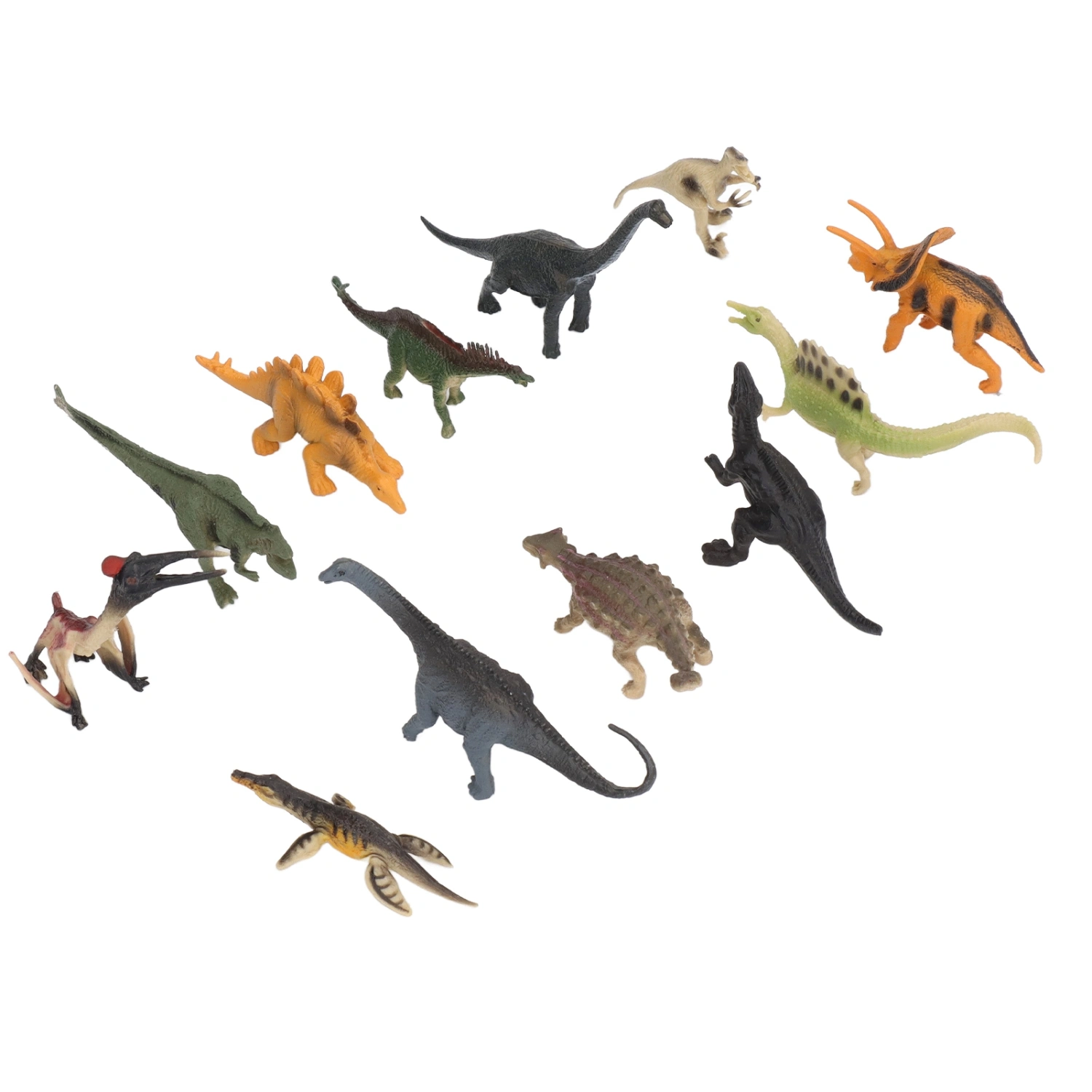 12Pcs Mini Dinosaur Figures Simulation Static Children Toy Ornaments for Kids Children