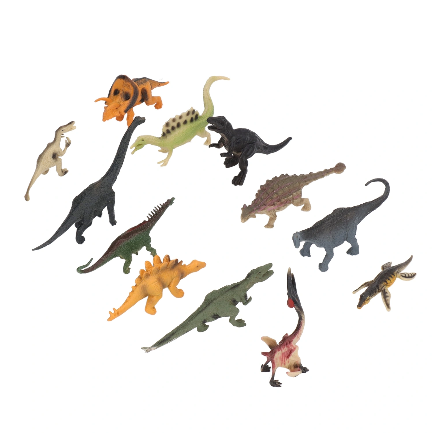 12Pcs Mini Dinosaur Figures Simulation Static Children Toy Ornaments for Kids Children