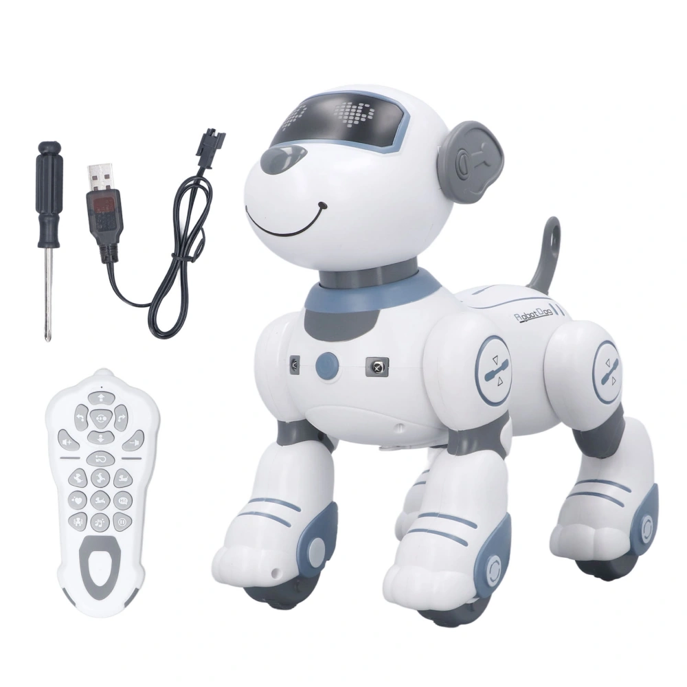 Remote Control Robot Dog Programmable Touch Sensitive Interactive Rechargeable Stunt Dog Robot with Sound Light for Kids