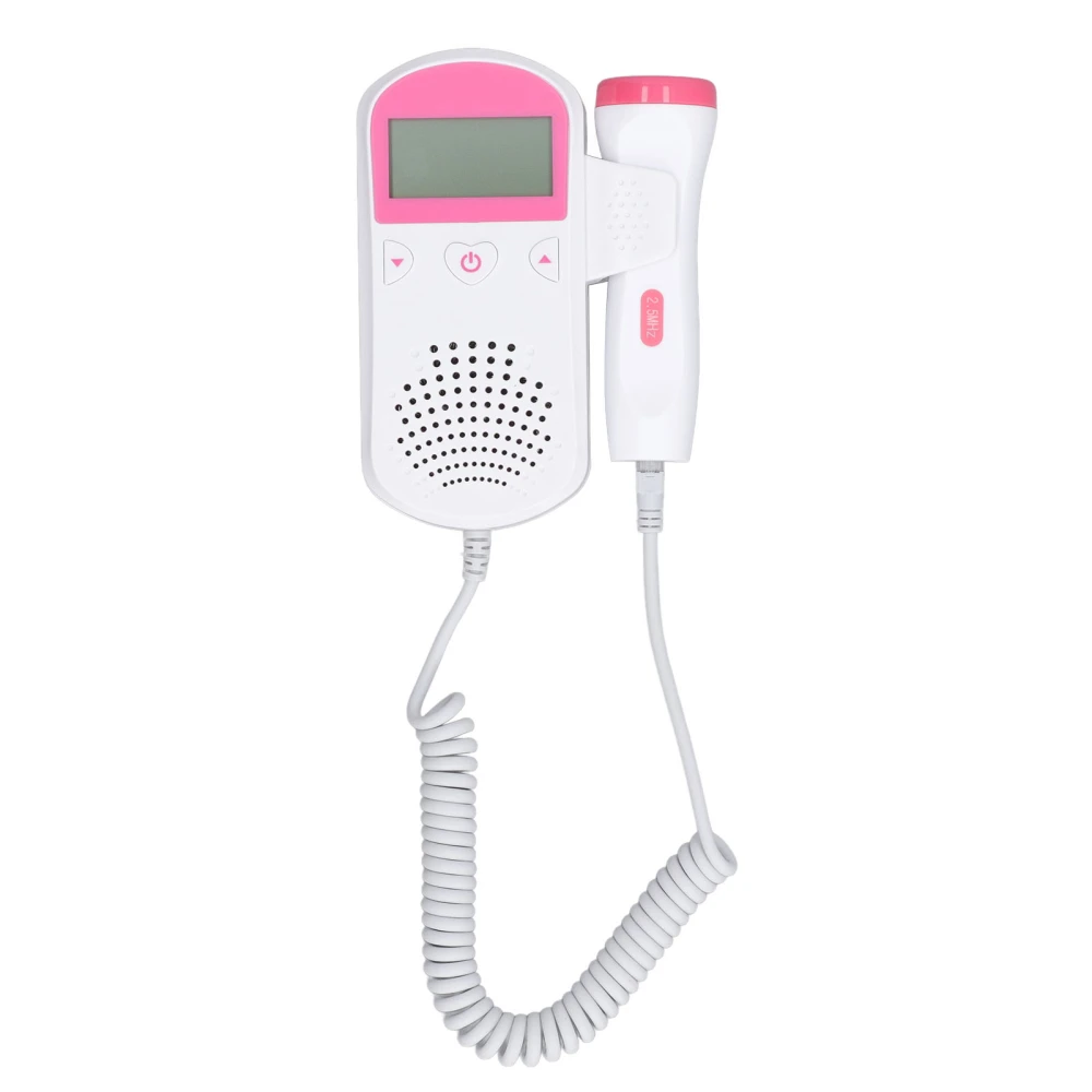 Baby Heartbeat Monitor LCD Display Inbuilt Speaker Battery Powered Doppler Fetal Monitor for Pregnancy